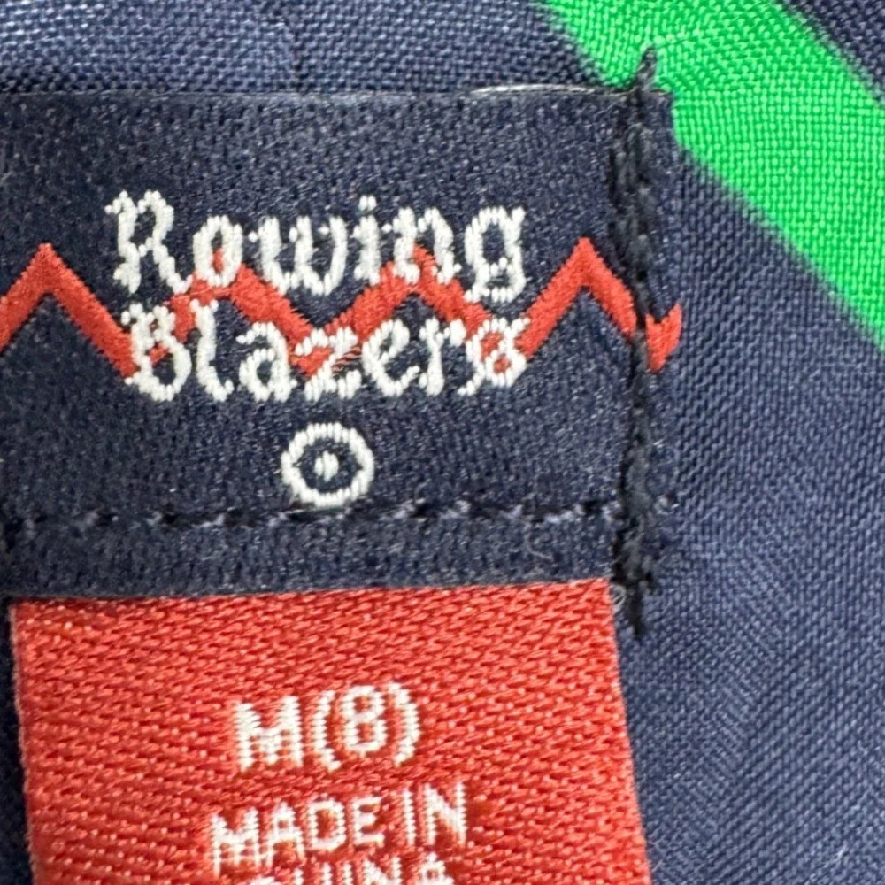 Rowing Blazers x Target Navy Wool Blend Blazer Kids Size M(8) Preppy Dressy
